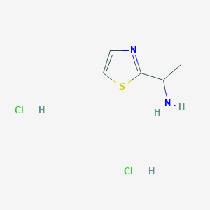 molecular formula C5H10Cl2N2S B1373142 1-(Thiazol-2-yl)ethanamine dihydrochloride CAS No. 92932-33-7