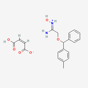 2-(4-Methyldiphenylmethoxy)acetamide oxime hydrogen maleate