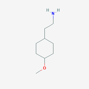 molecular formula C9H19NO B1373147 2-(4-甲氧基环己基)乙胺 CAS No. 1052223-70-7