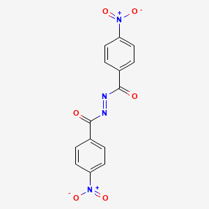 molecular formula C14H8N4O6 B1373148 Bis(4-nitrobenzoyl)-diazene CAS No. 35630-50-3