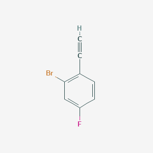 molecular formula C8H4BrF B1373149 2-溴-4-氟苯乙炔 CAS No. 1057670-01-5