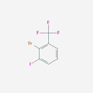 molecular formula C7H3BrF3I B1373150 2-Bromo-1-iodo-3-(trifluoromethyl)benzene CAS No. 1049731-01-2