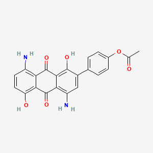 1,5-Diamino-4,8-dihydroxy-3-(4-(acetyloxy)phenyl)-9,10-anthracenedione