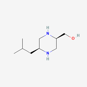 [(2R,5S)-5-(2-methylpropyl)piperazin-2-yl]methanol