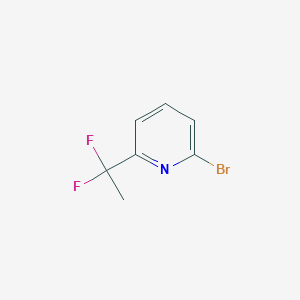 molecular formula C7H6BrF2N B1373152 2-溴-6-(1,1-二氟乙基)吡啶 CAS No. 1211535-69-1
