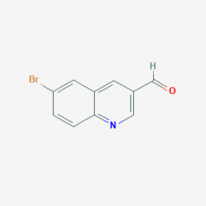 molecular formula C10H6BrNO B1373163 6-溴喹啉-3-甲醛 CAS No. 1196155-68-6