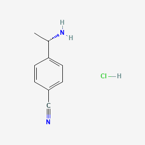 molecular formula C9H11ClN2 B1373164 (S)-4-(1-氨基乙基)苯甲腈盐酸盐 CAS No. 911372-80-0