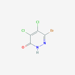 molecular formula C4HBrCl2N2O B1373165 6-溴-4,5-二氯-3(2H)-吡啶酮 CAS No. 933041-14-6