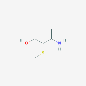 molecular formula C5H13NOS B1373167 3-氨基-2-(甲硫基)丁醇-1 CAS No. 1333756-39-0