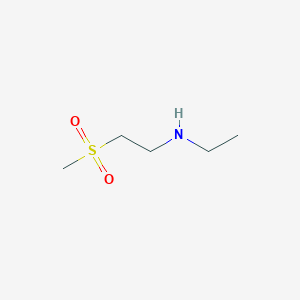 molecular formula C5H13NO2S B1373175 乙基(2-甲磺酰乙基)胺 CAS No. 1183893-79-9