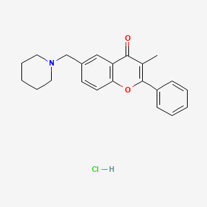 Flavone, 3-methyl-6-piperidinomethyl-, monohydrochloride