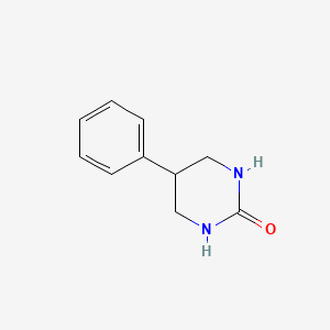 molecular formula C10H12N2O B13731814 5-Phenyltetrahydropyrimidin-2(1H)-one CAS No. 343332-27-4