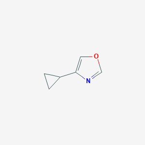molecular formula C6H7NO B1373184 4-环丙基-1,3-噁唑 CAS No. 2059994-75-9