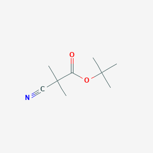 molecular formula C9H15NO2 B1373191 Tert-butyl 2-cyano-2,2-dimethylacetate CAS No. 75235-66-4