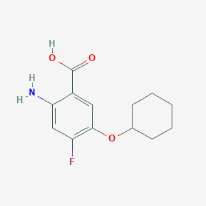 molecular formula C13H16FNO3 B1373202 2-Amino-5-(cyclohexyloxy)-4-fluorobenzoic acid CAS No. 1333827-63-6