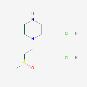 molecular formula C7H18Cl2N2OS B1373204 1-(2-Methanesulfinylethyl)piperazine dihydrochloride CAS No. 1332528-51-4