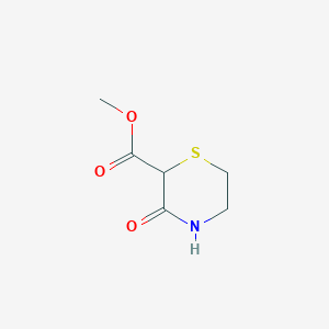 molecular formula C6H9NO3S B1373206 Methyl 3-oxothiomorpholine-2-carboxylate CAS No. 1795304-62-9
