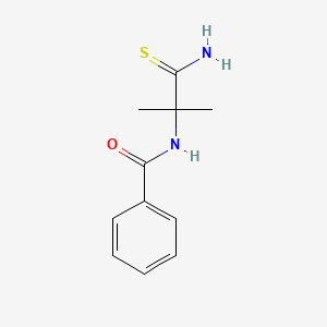 molecular formula C11H14N2OS B1373211 N-(1-氨基甲酰硫代-1-甲基乙基)苯甲酰胺 CAS No. 582289-89-2