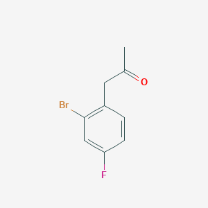 molecular formula C9H8BrFO B1373218 1-(2-溴-4-氟苯基)丙酮 CAS No. 1250021-16-9