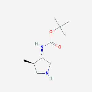 molecular formula C10H20N2O2 B1373220 (3S,4R)-(4-甲基-吡咯烷-3-基)-氨基甲酸叔丁酯 CAS No. 107610-73-1