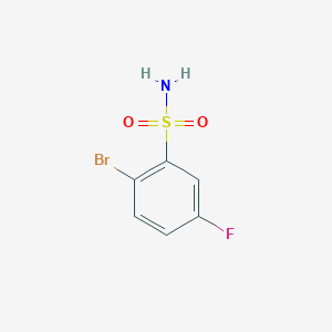 molecular formula C6H5BrFNO2S B1373228 2-溴-5-氟苯-1-磺酰胺 CAS No. 654-80-8
