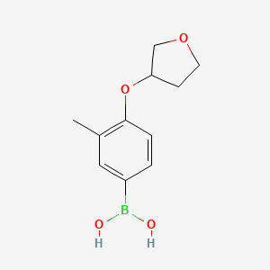 B1373229 [3-Methyl-4-(oxolan-3-yloxy)phenyl]boronic acid CAS No. 1335234-29-1