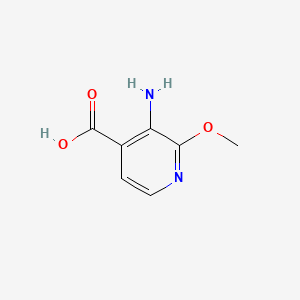 molecular formula C7H8N2O3 B1373230 3-氨基-2-甲氧基异烟酸 CAS No. 870997-81-2