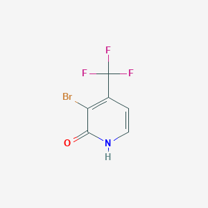 molecular formula C6H3BrF3NO B1373234 3-溴-2-羟基-4-(三氟甲基)吡啶 CAS No. 1227591-86-7