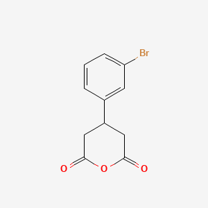 molecular formula C11H9BrO3 B1373235 4-(3-溴苯基)氧杂环-2,6-二酮 CAS No. 232595-93-6