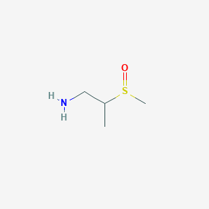 B1373236 2-Methanesulfinylpropan-1-amine CAS No. 1423032-24-9