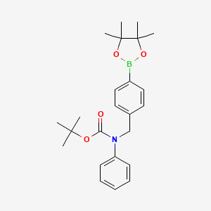 B1373242 4-(N-Boc-phenylaminomethyl)benzeneboronic acid pinacol ester CAS No. 1073371-71-7