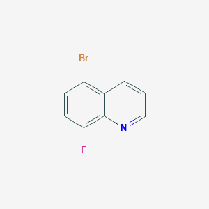 molecular formula C9H5BrFN B1373256 5-溴-8-氟喹啉 CAS No. 1133115-78-2