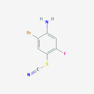 B1373259 2-Bromo-5-fluoro-4-thiocyanatoaniline CAS No. 1133115-25-9