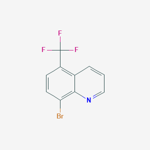 molecular formula C10H5BrF3N B1373266 8-溴-5-(三氟甲基)喹啉 CAS No. 917251-92-4