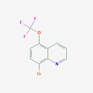molecular formula C10H5BrF3NO B1373274 8-Bromo-5-(trifluoromethoxy)quinoline CAS No. 1133115-91-9