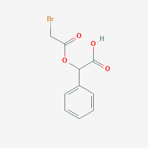 molecular formula C10H9BrO4 B137328 2-(Bromoethanoyloxy)-2-phenylethanoic acid CAS No. 138914-16-6