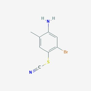 molecular formula C8H7BrN2S B1373282 5-Bromo-2-methyl-4-thiocyanatoaniline CAS No. 1081803-34-0