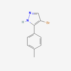 molecular formula C10H9BrN2 B1373287 4-溴-5-(对甲苯基)-1H-吡唑 CAS No. 1116093-45-8