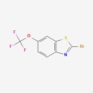 molecular formula C8H3BrF3NOS B1373288 2-Bromo-6-(trifluoromethoxy)benzo[d]thiazole CAS No. 628725-99-5