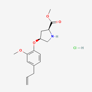 Methyl (2S,4S)-4-(4-allyl-2-methoxyphenoxy)-2-pyrrolidinecarboxylate hydrochloride