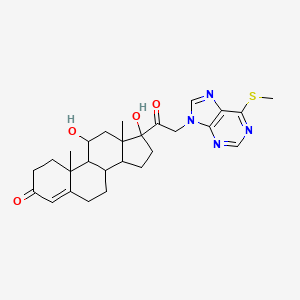 11,17-Dihydroxy-21-[6-(methylsulfanyl)-9h-purin-9-yl]pregn-4-ene-3,20-dione