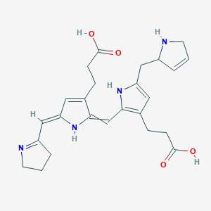 3-[(5Z)-2-[[3-(2-carboxyethyl)-5-(2,5-dihydro-1H-pyrrol-2-ylmethyl)-1H-pyrrol-2-yl]methylidene]-5-(3,4-dihydro-2H-pyrrol-5-ylmethylidene)pyrrol-3-yl]propanoic acid