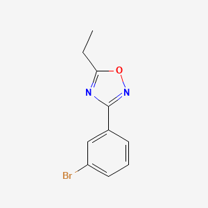 molecular formula C10H9BrN2O B1373292 3-(3-溴苯基)-5-乙基-1,2,4-噁二唑 CAS No. 911049-01-9