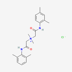 Dimethyl((2,4-xylylcarbamoyl)methyl)((2,6-xylylcarbamoyl)methyl)ammonium chloride