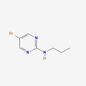 molecular formula C7H10BrN3 B1373298 5-溴-N-丙基嘧啶-2-胺 CAS No. 1187385-92-7