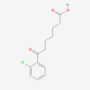 molecular formula C13H15ClO3 B1373310 7-(2-氯苯基)-7-氧代庚酸 CAS No. 898792-63-7