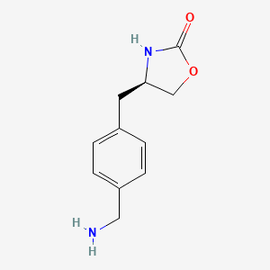 B1373317 (r)-4-(4-Aminomethyl-benzyl)-oxazolidin-2-one CAS No. 1217732-05-2