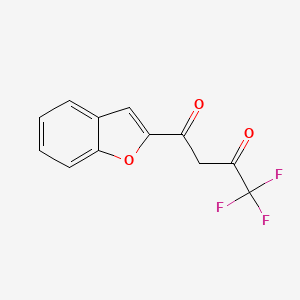 molecular formula C12H7F3O3 B1373320 2-(4,4,4-三氟-1,3-二氧丁基)苯并呋喃 CAS No. 327-24-2