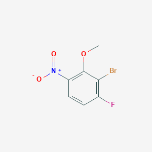 B1373321 2-Bromo-3-fluoro-6-nitroanisole CAS No. 1257535-01-5