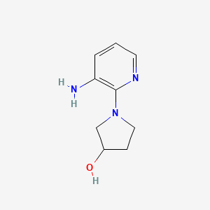 molecular formula C9H13N3O B1373327 1-(3-氨基-2-吡啶基)-3-吡咯烷醇 CAS No. 1220028-21-6